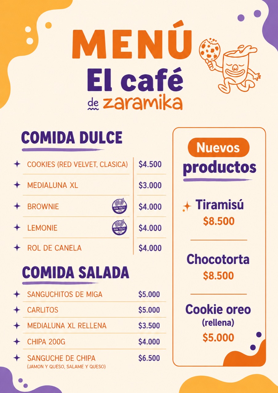 Menú de La Terracita — página 2